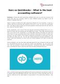 Xero vs Quickbooks - What is the best accounting software? PowerPoint PPT Presentation