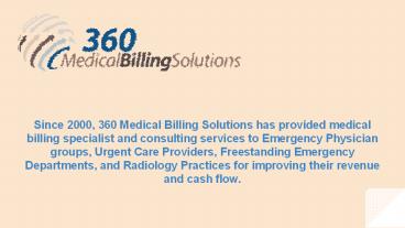 Florida Emergency Physicians Billing Services - 360 Medical Billing Solutions