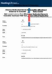 Colombia Dedicated Server
