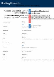 Estonia Dedicated Server