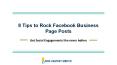 8 Tips for Facebook Business Posts PowerPoint PPT Presentation