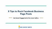 8 Tips for Facebook Business Posts