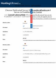 Frankfurt Dedicated Server