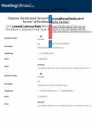 Portland Dedicated Server
