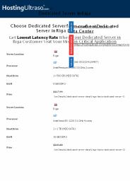 Riga Dedicated Server