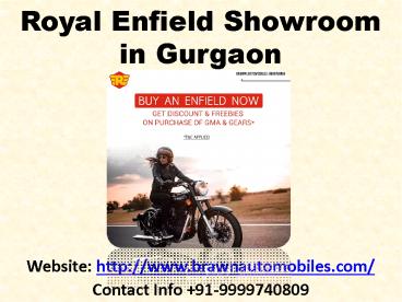 Royal Enfield Showroom in Gurgaon