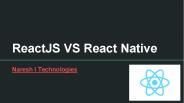 ReactJS VS React Native