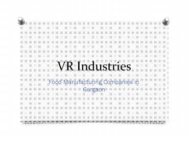 VR Industries- Golden Gate Nut Company