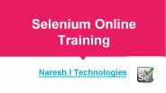 Selenium Course Objectives- Selenium Online Training
