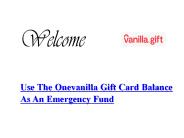 Onevanilla Gift Card Balance