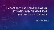 IBMRB School- Best Institute for MBA