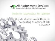 Business Accounting Assignment help online