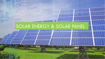 Solar Energy and Solar Panel- Ramther Power Technology- Kerala, India
