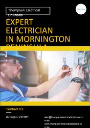 Expert Electrician in Mornington Peninsula