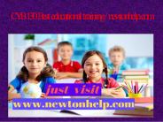 CYB 130 Best educational training / newtonhelp.com
