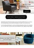 Modern And Contemporary Accent Chairs PowerPoint PPT Presentation