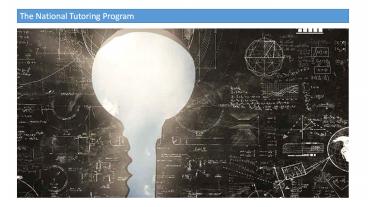 The National Tutoring Program