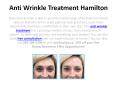 Anti Wrinkle Treatment Hamilton PowerPoint PPT Presentation