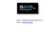 Online bulk sms service South Africa