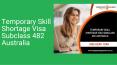 Temporary Skill shortage visa subclass 482 PowerPoint PPT Presentation