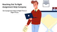 Reaching out to right assignment help company