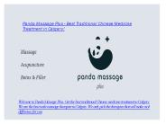 Best massage Calgary
