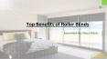 Top benefits of roller blinds PowerPoint PPT Presentation
