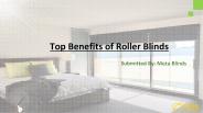 Top benefits of roller blinds