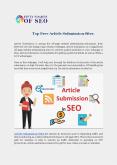 Top Free Article Submission Sites PowerPoint PPT Presentation