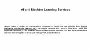 AI and Machine Learning Services
