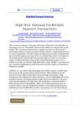 High-Risk Gateway For Reliable Payment Transactions PowerPoint PPT Presentation