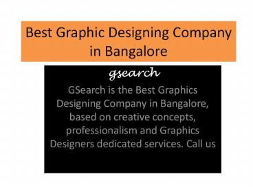 Best Graphic Designing Company in Bangalore