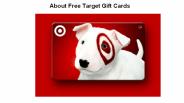 About Free Target Gift Cards