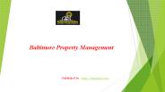 Baltimore Property Management