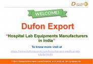 Hospital Lab Equipments Manufacturers in India
