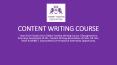 Content Writing Course PowerPoint PPT Presentation