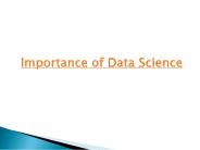 Importance of Data Science