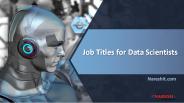 Job Titles for Data Scientists