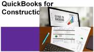 QuickBooks for construction business