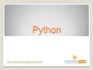 python presentation ppt download Introduction to Python | Why Python? |Python Online Training |Python online Course| ITEducationalExperts PowerPoint PPT Presentation