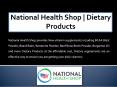 National Health Shop | Dietary Products | Now Vitamin Supplements PowerPoint PPT Presentation
