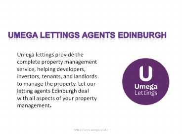 Find perfect Edinburgh's favourite letting agent to enhance income (1)