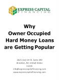 Why Owner Occupied Hard Money Loans are Getting Popular PowerPoint PPT Presentation