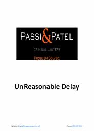 UnReasonable Delay (1)