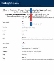 Czech Republic Dedicated Server (1)