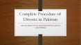 Know Law For Complete Procedure of Divorce in Pakistan PowerPoint PPT Presentation