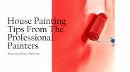 House Painting Tips From The Professional Painters