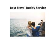 This Best Travel Buddy Service