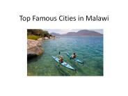 Top Famous Cities in Malawi