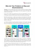 Why List Your Products on Ebay and WooCommerece PowerPoint PPT Presentation